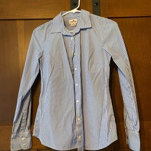 Blue pinstripe J Crew Button Down